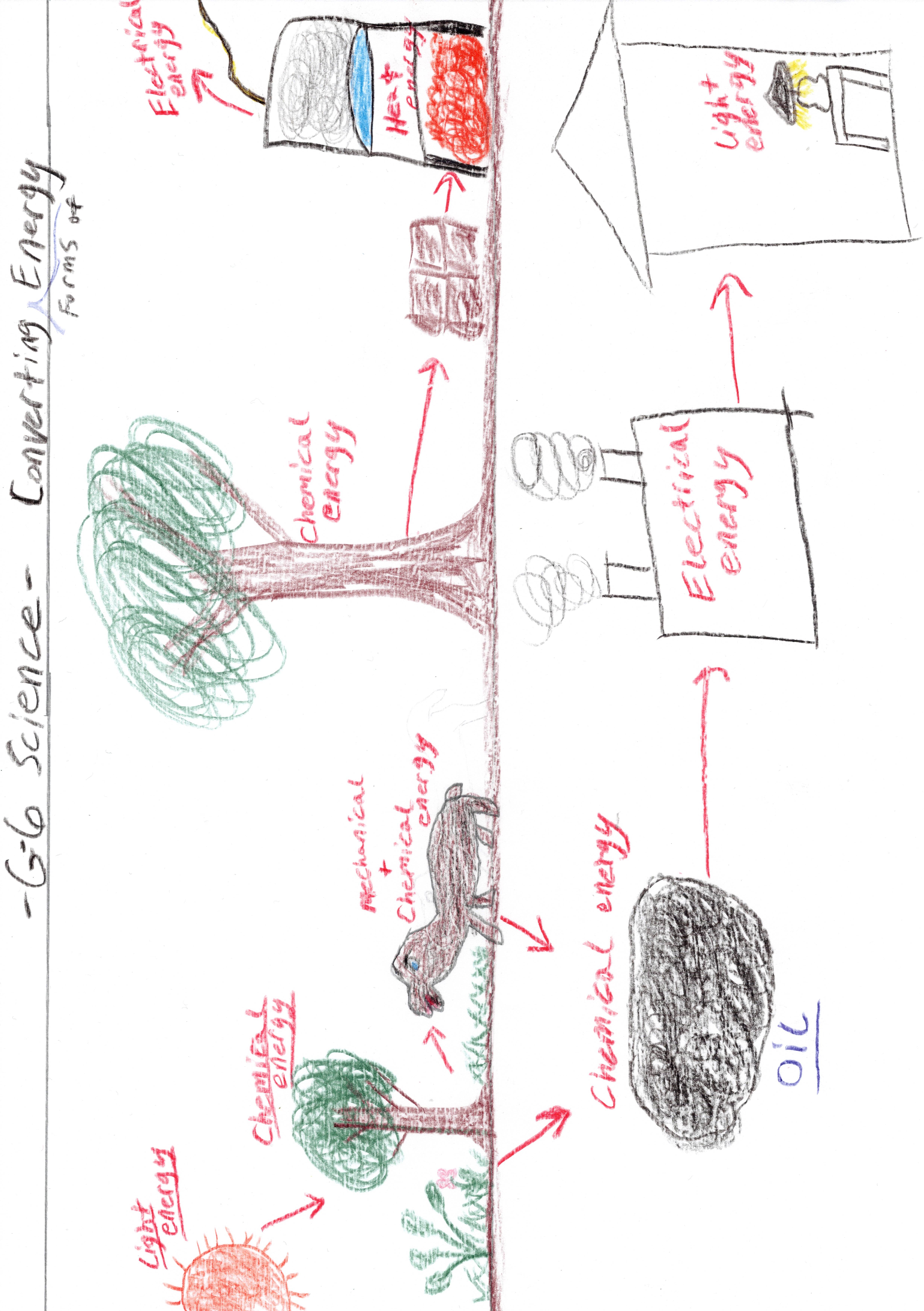 Examples of Energy changing forms